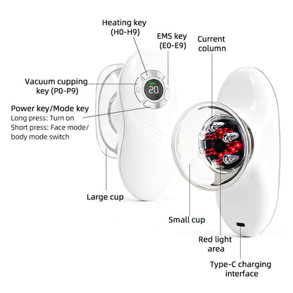 EMS 60KPa Electric Vacuum Cupping & Body Sculpting Massager