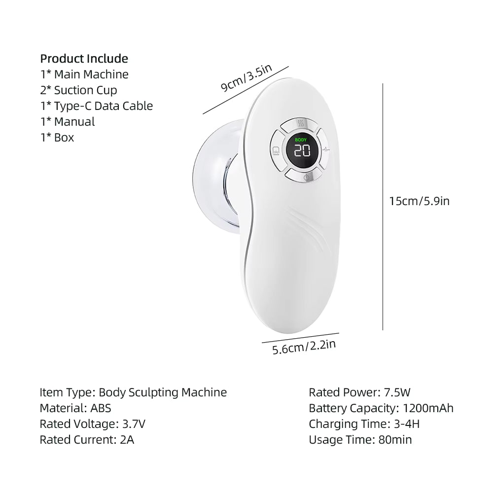 EMS 60KPa Electric Vacuum Cupping & Body Sculpting Massager