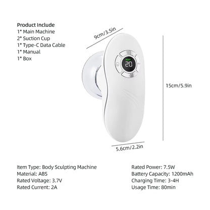 EMS 60KPa Electric Vacuum Cupping & Body Sculpting Massager
